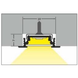 Binario led ad incasso con profili laterali Groove10 - immagine 1