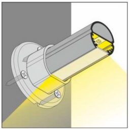 Profilo led tondo OVAL per appendiabiti