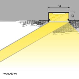 Profilo in alluminio ideale per lastra in cartongesso stuccabile - immagine 1