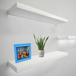 Mensole già pronte in cartongesso, misure selezionabili, anche per librerie