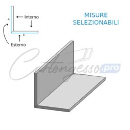 sagoma in cartongesso a forma di L
