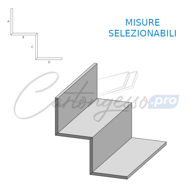 sagomato in cartongesso 2 gradini