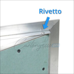 botola con rivetto dettaglio dettaglio rivetto botola