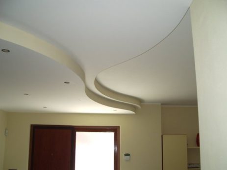 controsoffitto con cartongesso ondulato