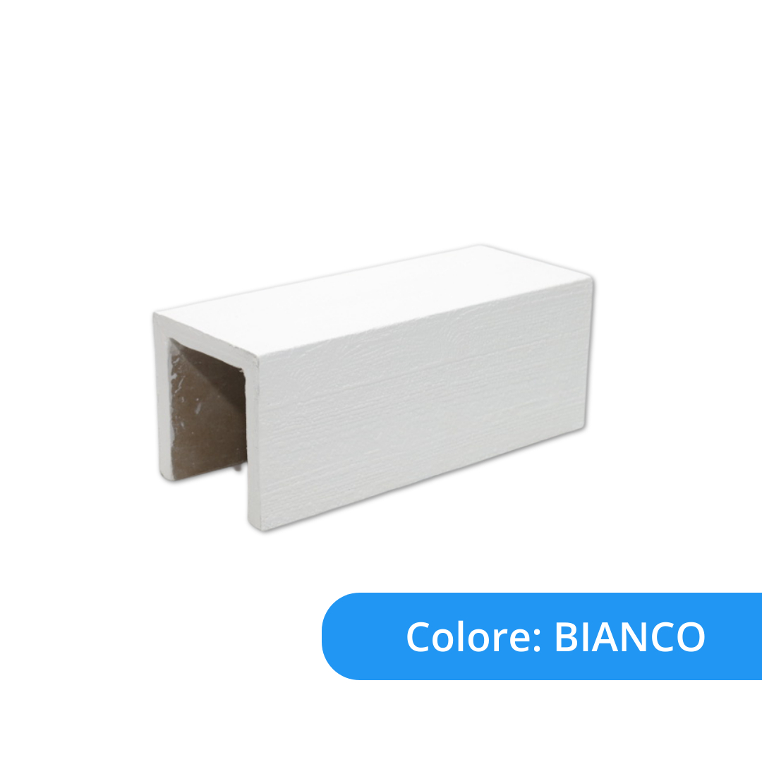 trave finto legno bianco