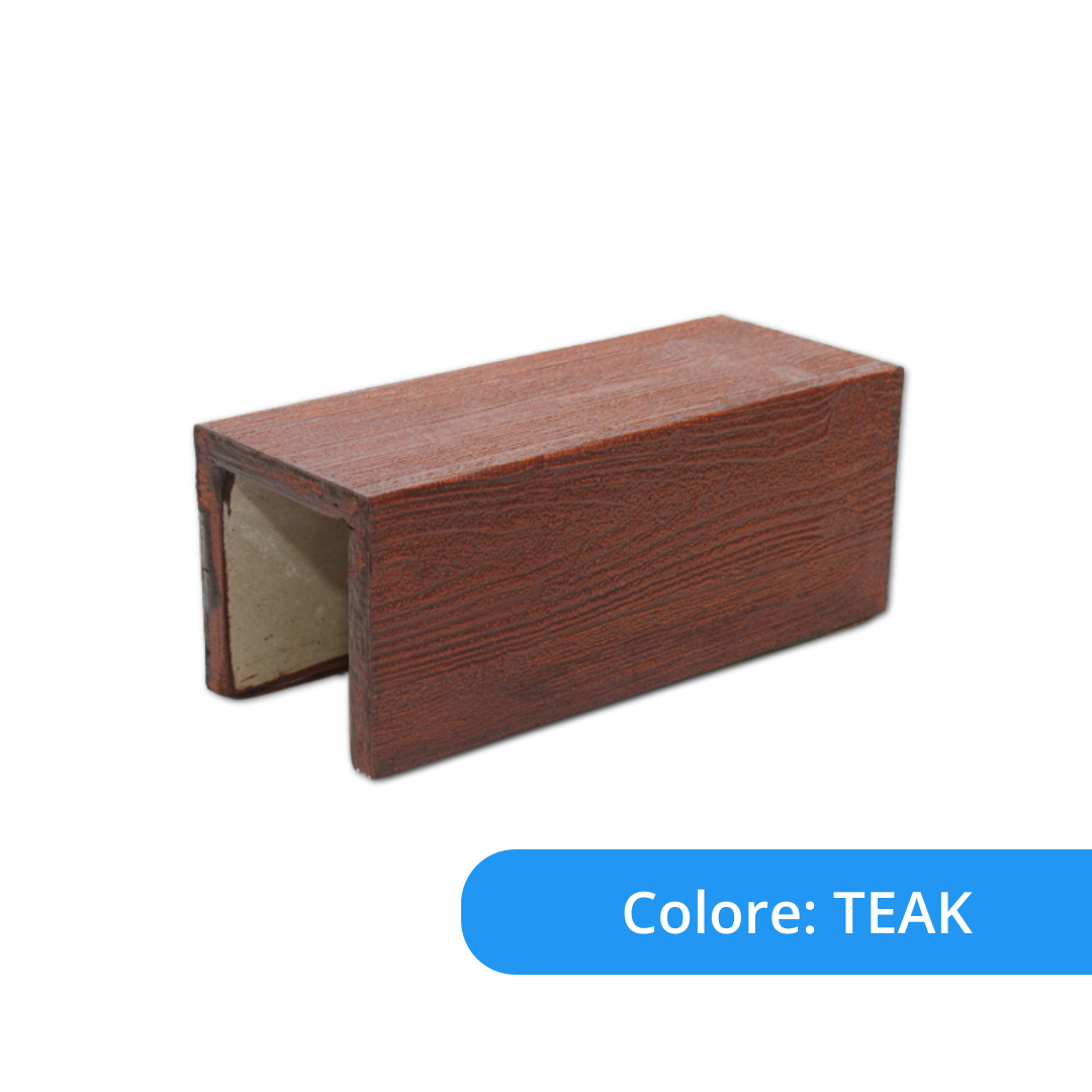 trave finto legno teak