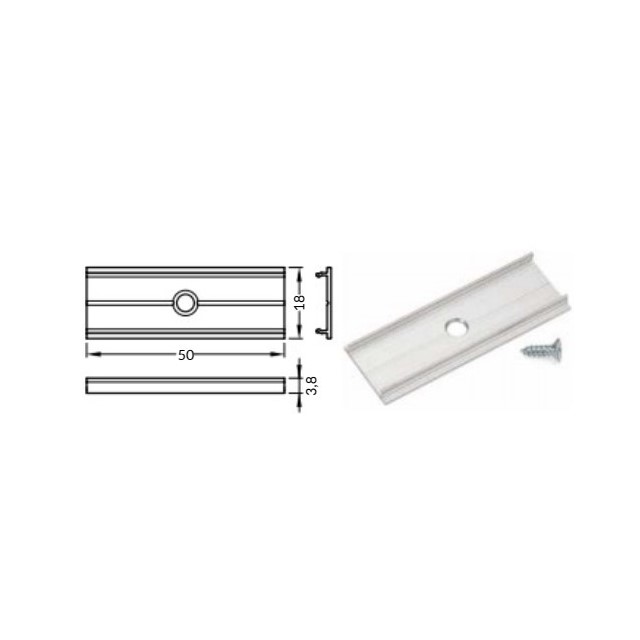 Connettore a X per profili led SURFACE, GROOVE, DEEP, FLAT, CORNER, CORNER27, BACK