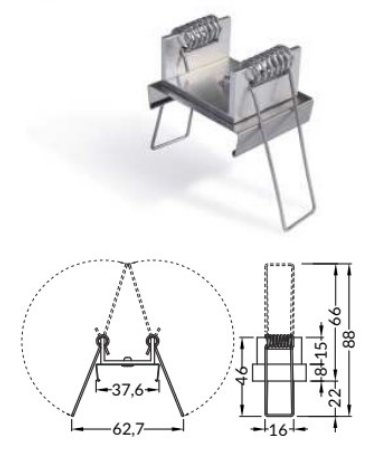 Molla di montaggio per profilo VARIO30-06