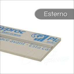 Taglio di luce in cartongesso PER ESTERNO, profilo alluminio integrato