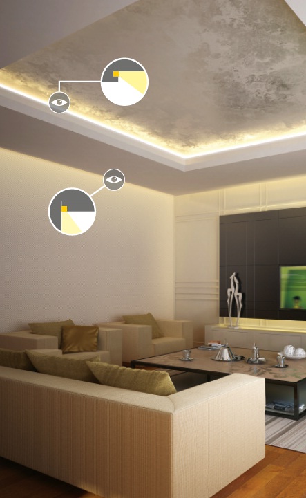 Illuminazione A Led Profilo In Alluminio Per Strisce LED A Scomparsa Nel Cartongesso - Opaco, Facile Installazione 220V Senza Trasformatore