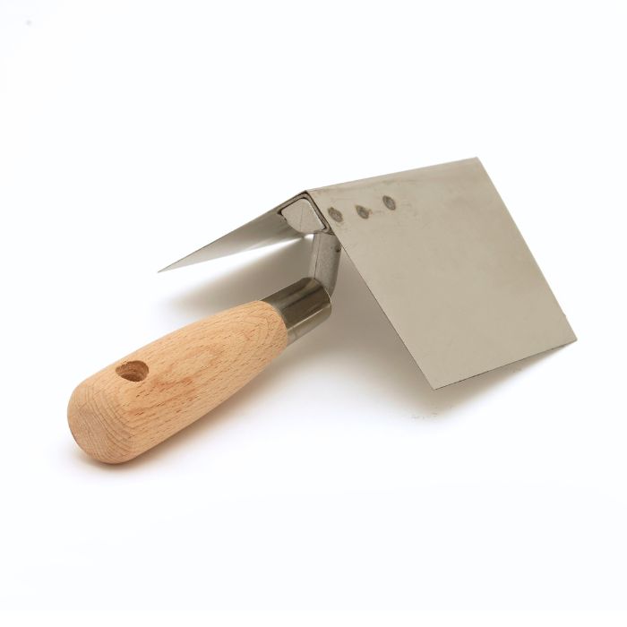 Frattone in acciaio inox per stuccatura angolo interno