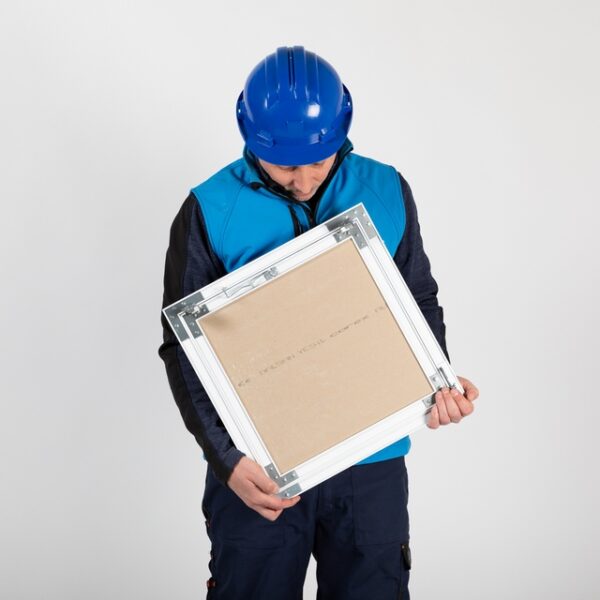 Manutenzione Impianti Cartongesso 80x100 Cm - Sportello Estraibile Senza Cerniere Per Pareti E Soffitti Botola Ispezione