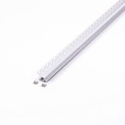 Profilo Angolare Incasso per Strip LED 9.5mm – V-TAC Alluminio Silver 2m con Copertura Opaca - immagine 4